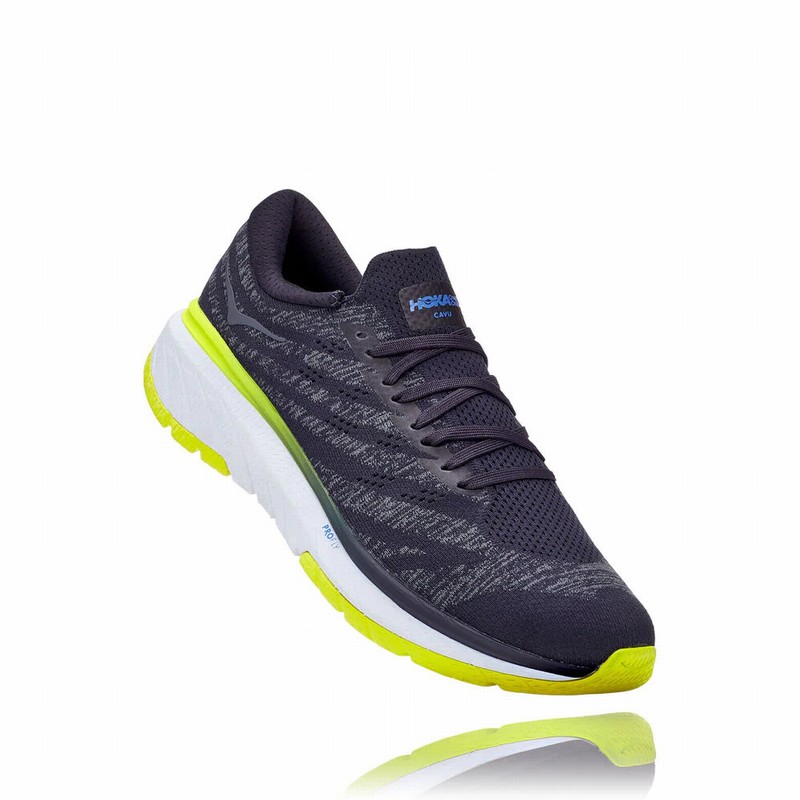 Hoka One One CAVU 3 Road Running Shoes For Men India Black IN-8345